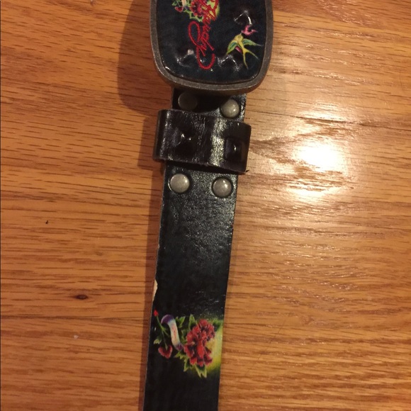 Ed Hardy Handmade Leather Belt - Picture 3 of 10